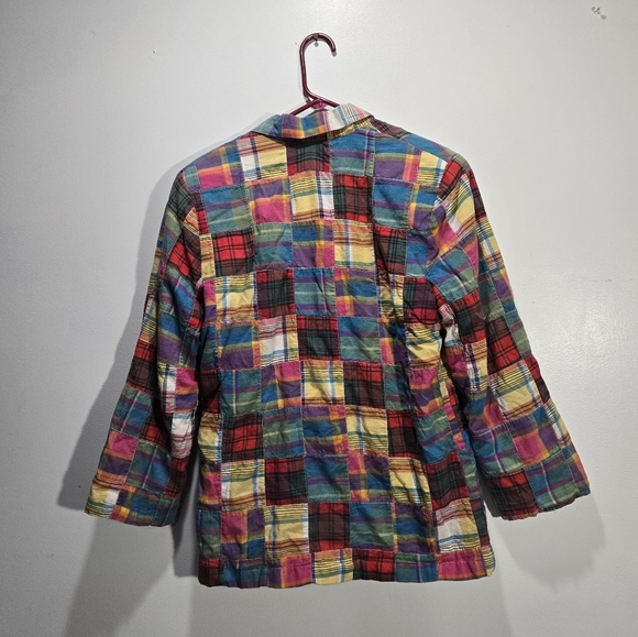Vintage  Patchwork Blazer M - Picture 2 of 10